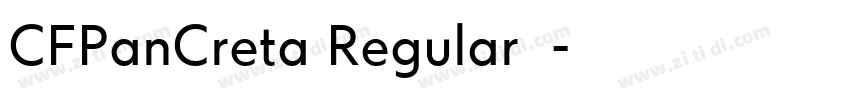 CFPanCreta Regular 常字体转换